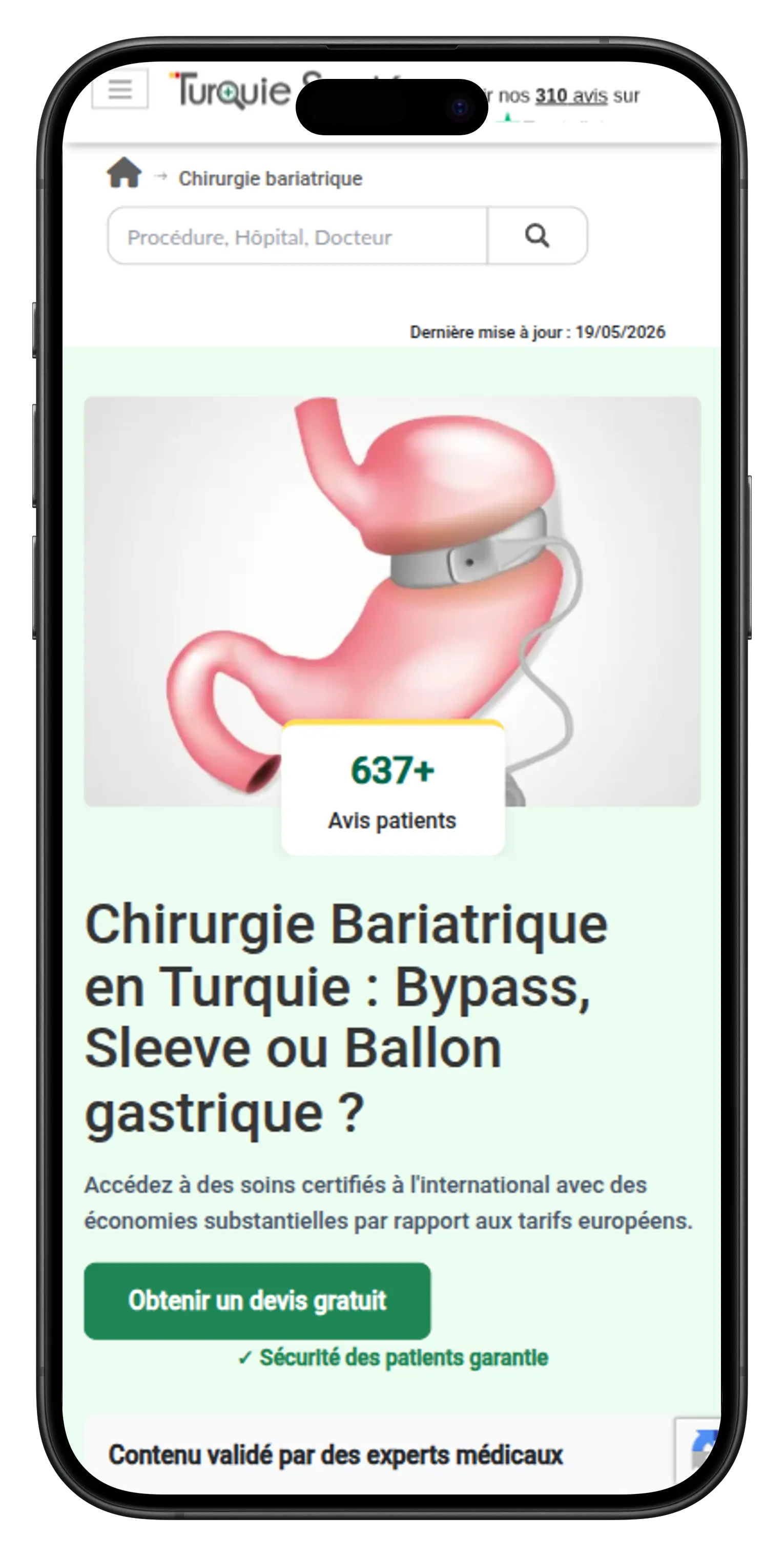 Messagerie de l'application Turquie Santé